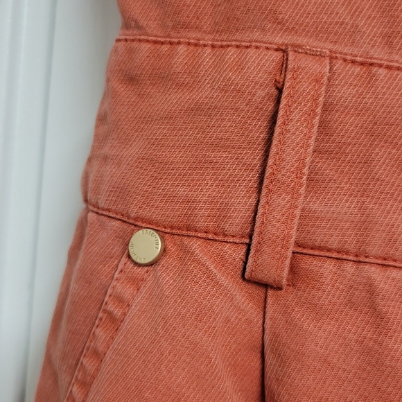 ESSENTIEL ANTWERP Bumpsuit Short Sleeve DUNGAREES In fire Orange. - Picture 8 of 16